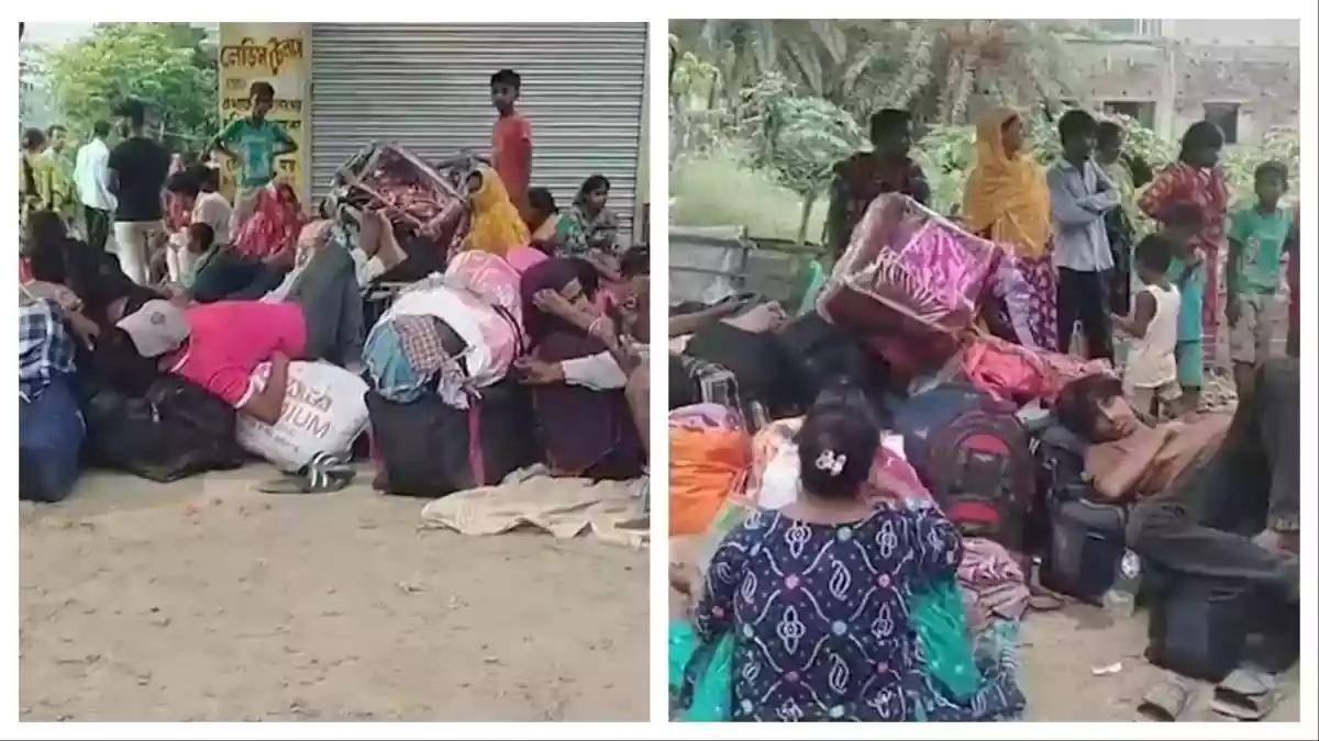 बांग्लादेश बॉर्डर के चेकपोस्टों पर अवैध प्रवासियों की बाढ़