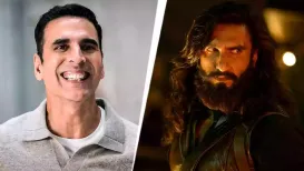 भूत बंगला के आने से धुरंधर 2 के शोज आधे हो चुके हैं. लेकिन रणवीर सिंह की फिल्म के कलेक्शन में सिर्फ हल्की गिरावट आई है. अक्षय की फिल्म आने के बाद भी दर्शकों का क्रेज बरकरार है. 30 दिनों में