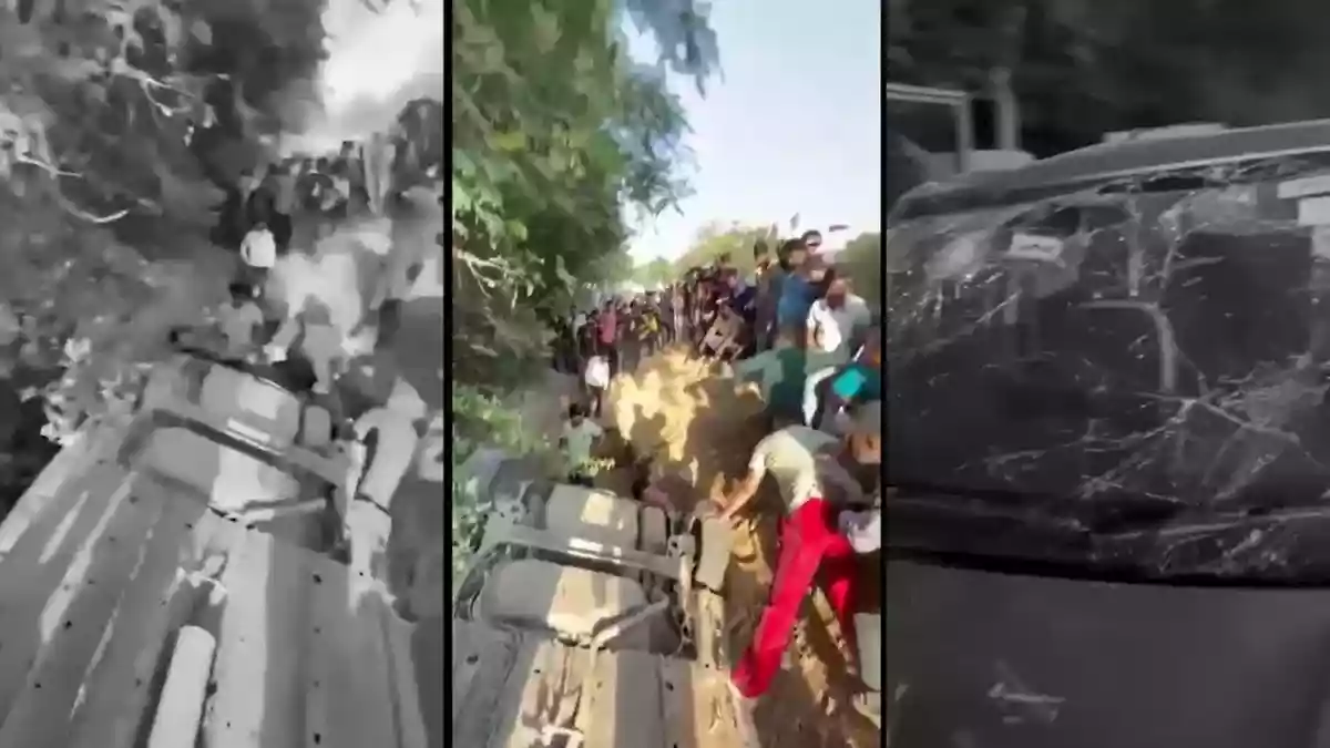 बीच सड़क खुदे गड्ढे में गिरी महिला प्रोफेसर की कार