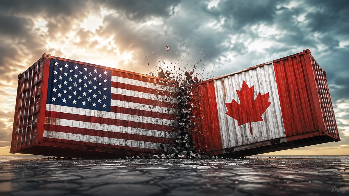अमेरिका ने कनाडा पर 50 फीसदी टैरिफ लगा दिया है, क्‍योंकि दोनों देशों के बीच चली आ रही डील को लेकर बातचीत खत्‍म हो चुकी है और इन देशों के बीच सहमति नहीं बन पाई है. अमेरिका और कनाडा के बीच