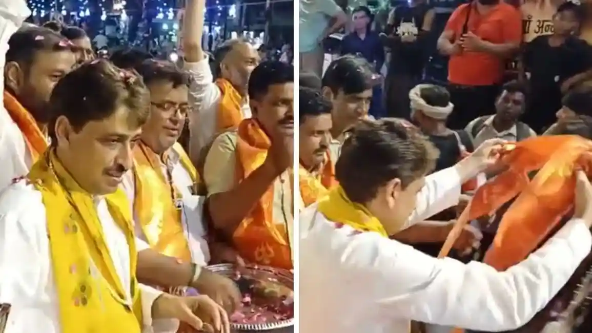 इमरान मसूद ने कांवड़ियों पर बरसाए फूल