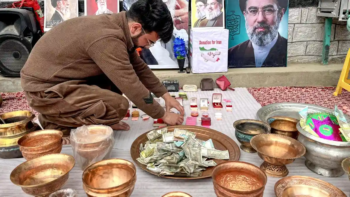 कश्मीर में ईरान के नाम पर चंदे की बाढ़
