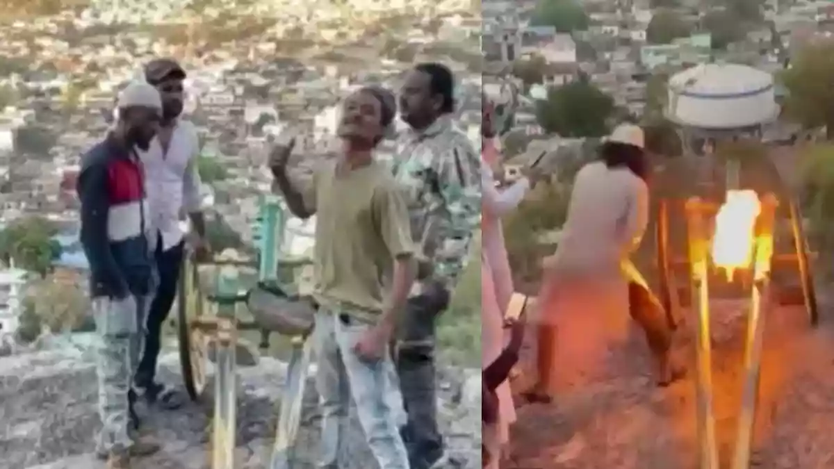 किले से दागी तोप