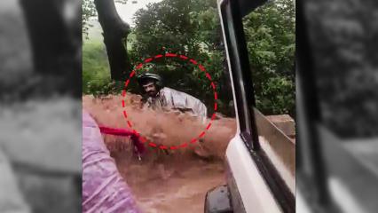 मौत का सैलाब और दुपट्टा… नवविवाहिता ने यूं बचाई बाइक सवार की जिंदगी