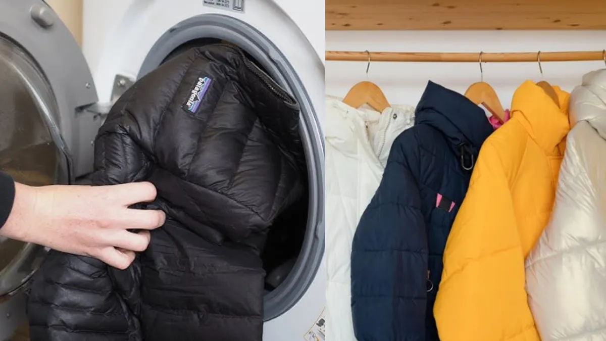 मोटी फूली हुई Puffer जैकेट घर में कैसे धोएं