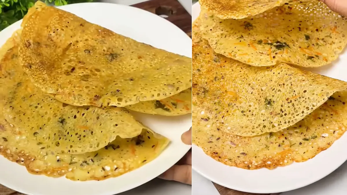 नाश्ते में बनाकर खा लें बेसन और सूजी का डोसा