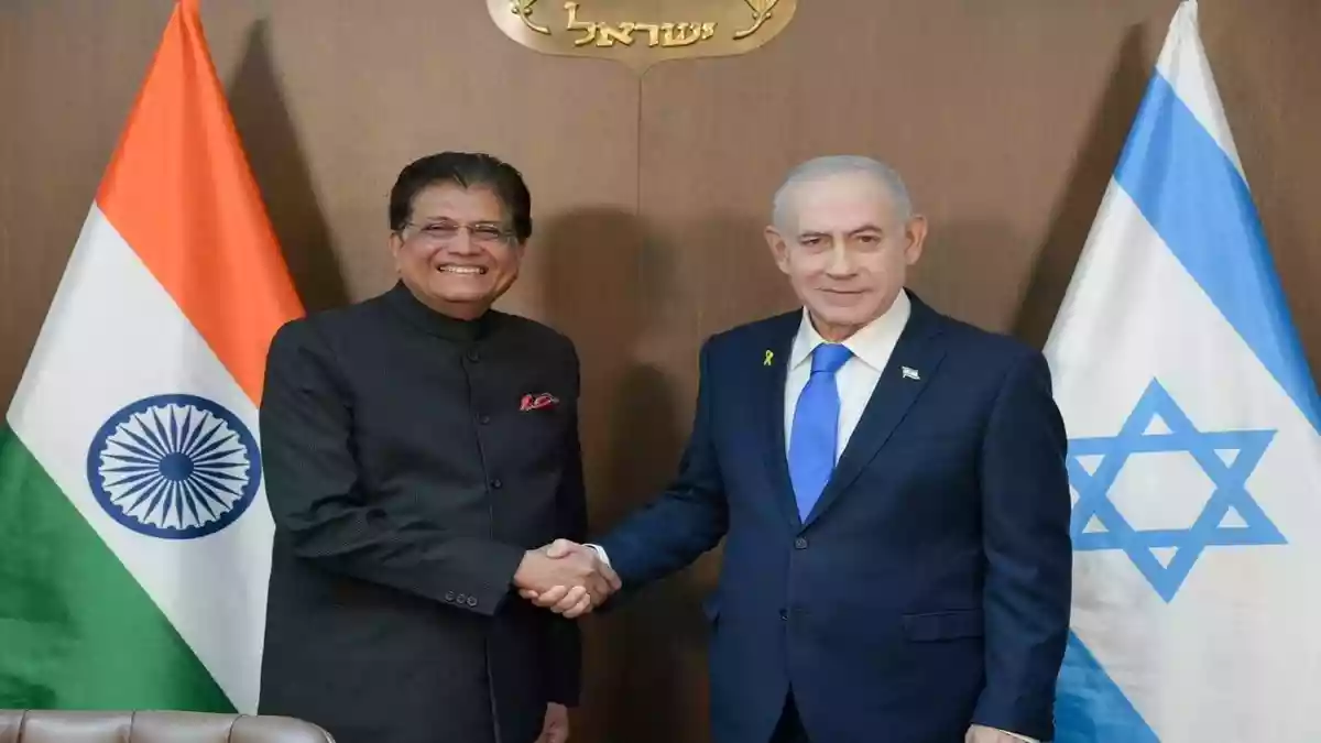 नेतन्याहू से मिले पीयूष गोयल
