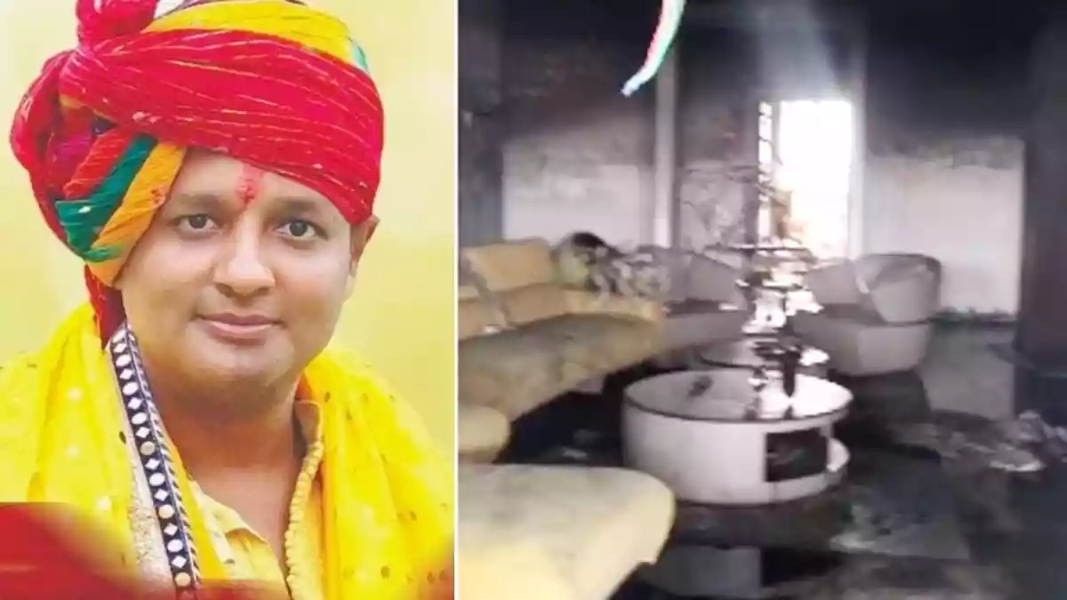 पेंट हाउस में आग लगी