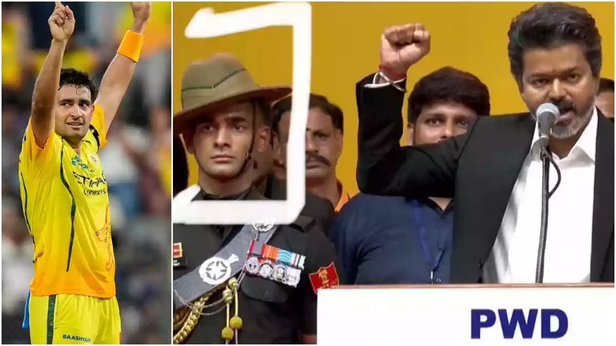 विजय के शपथ ग्रहण में आर्मी ड्रेस में पहुंचे अंशुल कम्बोज