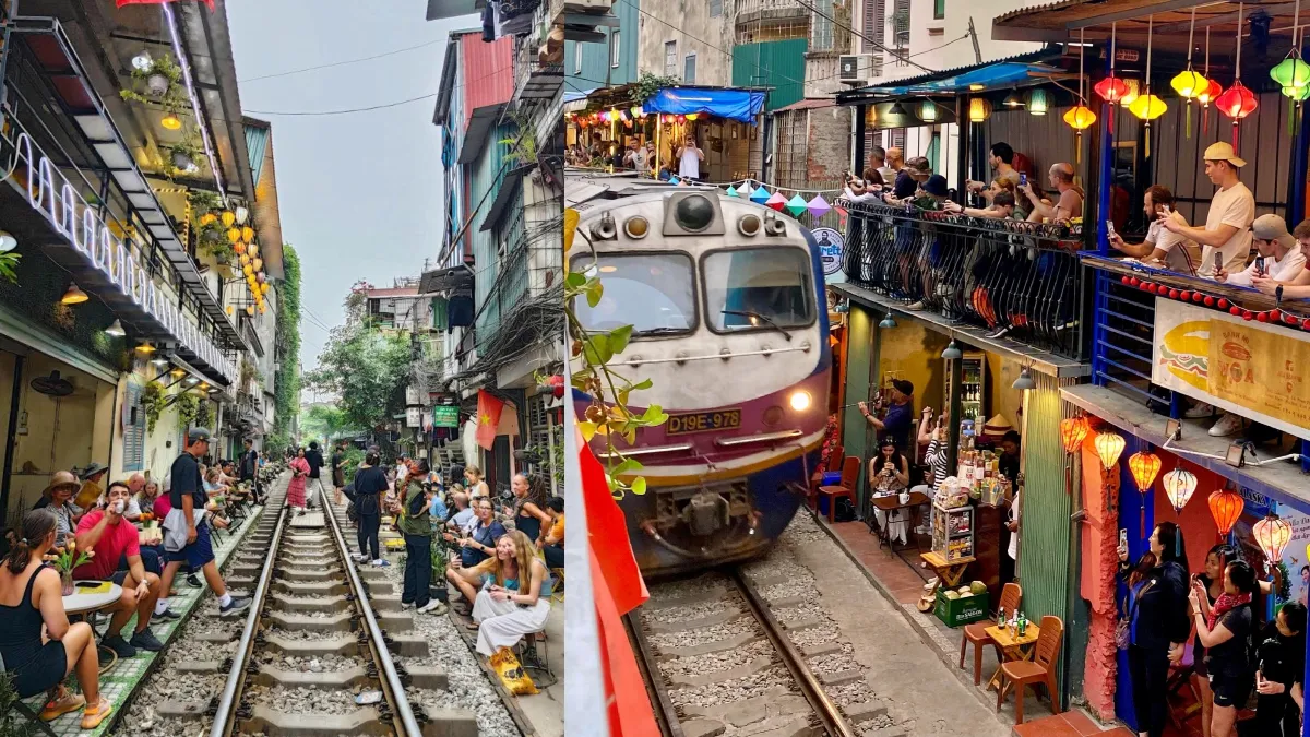 यहां ट्रेन की पटरियों पर बैठकर चाय कॉफी पीते और फोटो खिंचवाते हैं लोग